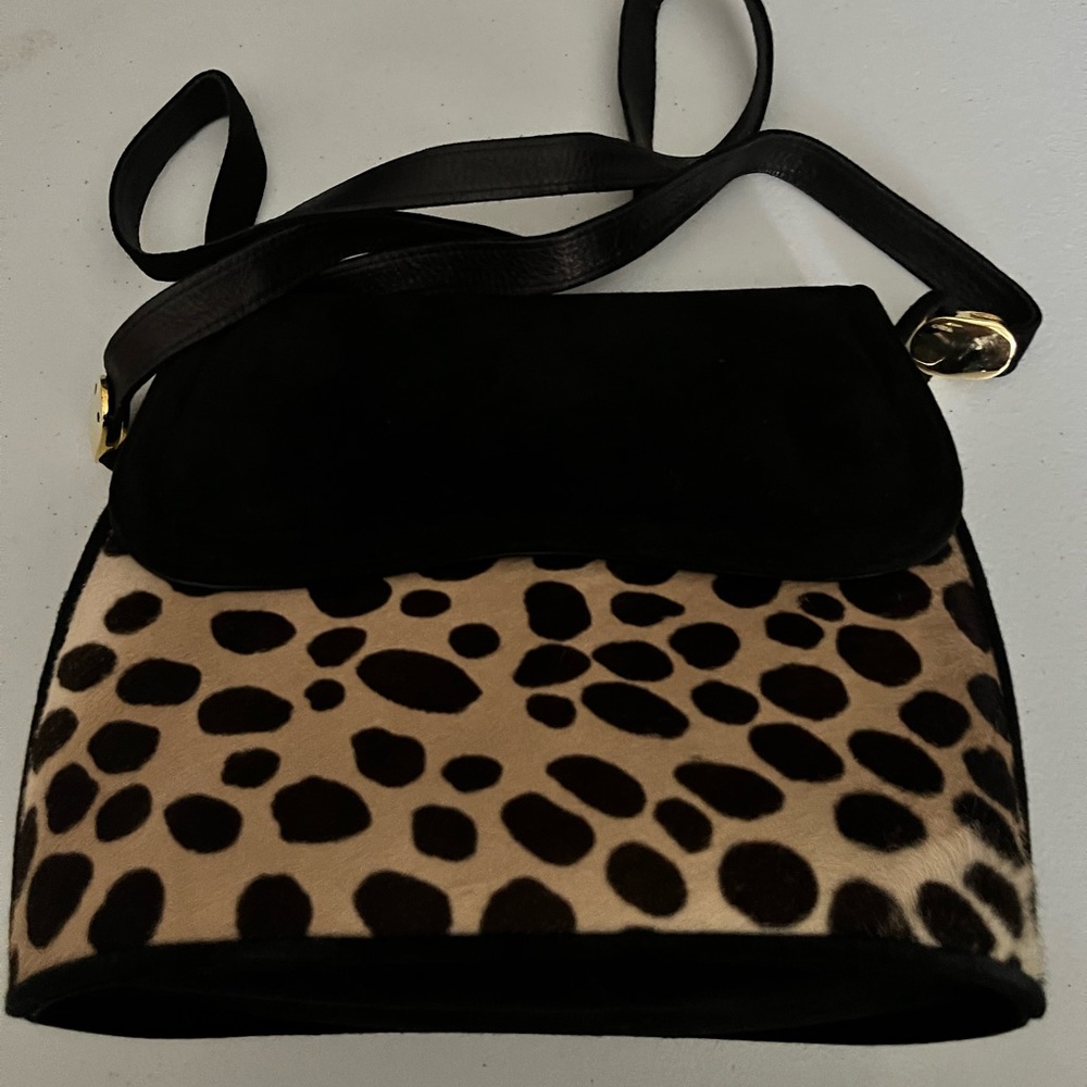 Stuart Weitzman Cheetah Print Shoulder Bag